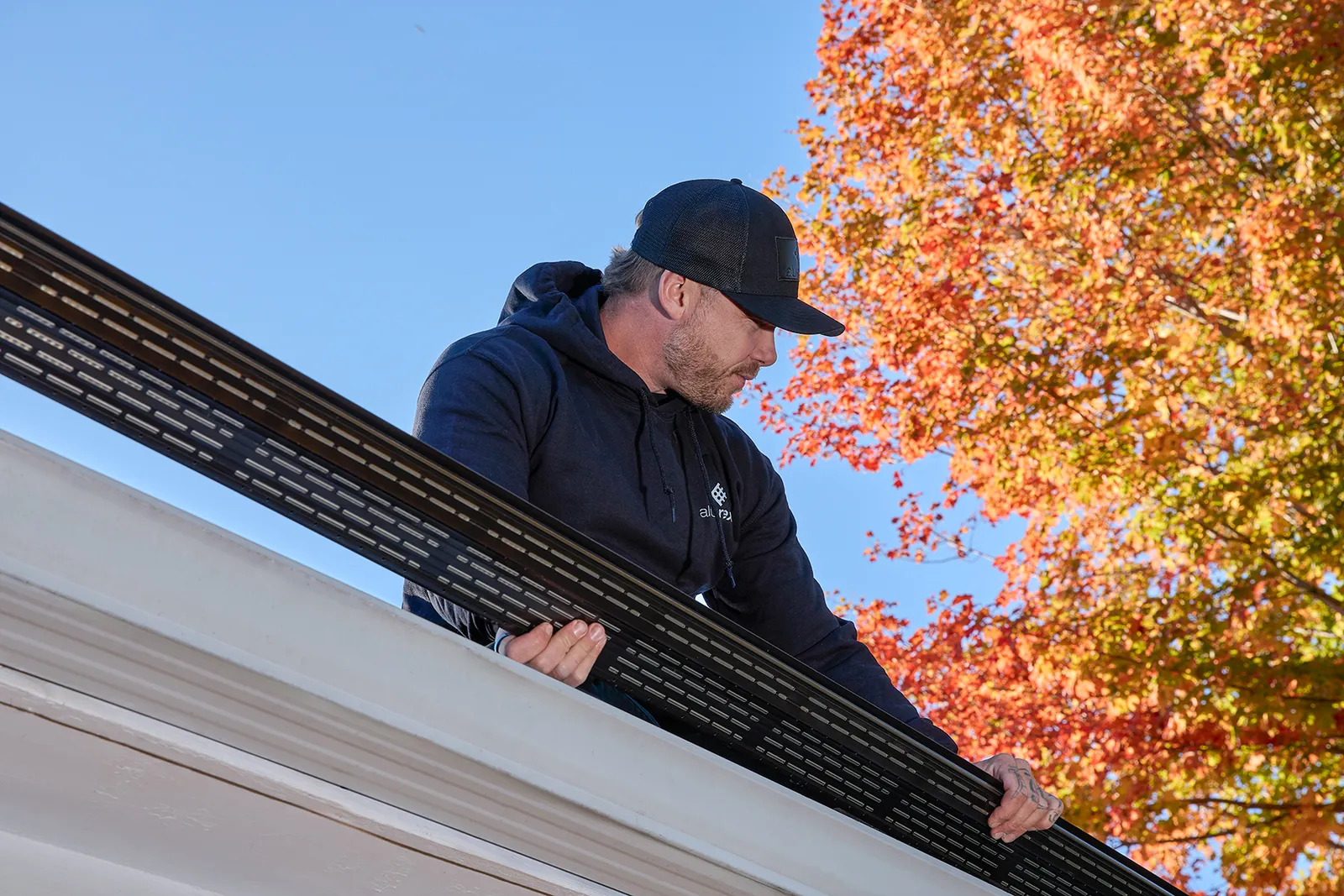 Soffit and finished gutter detail — M & J Eavestrough and Contracting Inc., Gander NL